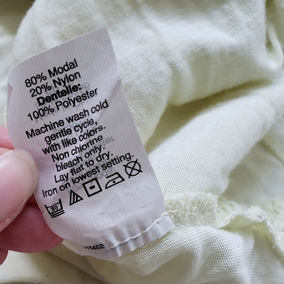 J. Crew Crochet Floral Lace Front Overlay Tank szS - Picture 6 of 15